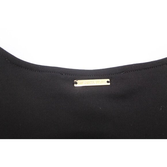 Michael Kors Sequined Tank Top Womens M Black Layered Summer Wedding Relaxed Fit - Picture 8 of 10